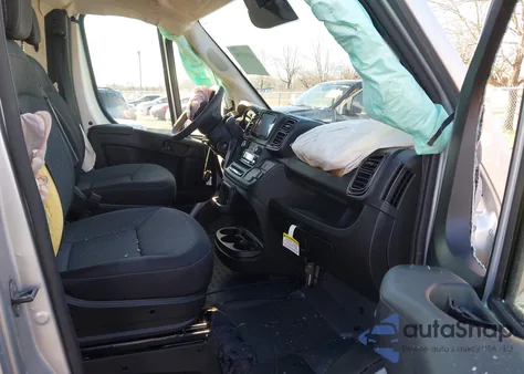 2024 Ram Promaster 1500 Low Roof 136 Wb W/Pass Seat from USA, damaged, VIN 3C6LRVAG9RE144783